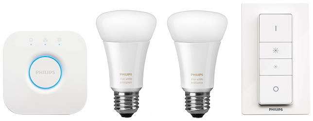 PHILIPS HUE WHITE AND COLOR AMBIENCE LIGHT BULBS STARTER KIT 800LM 10W 4X  BULBS